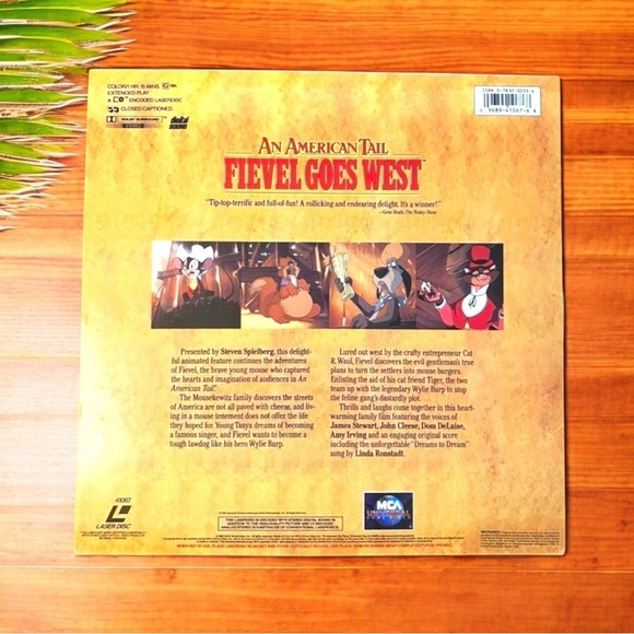 VINTAGE An American Tail: Fievel Goes West - MCA Universal Digital LaserDisc - Picture 2 of 6